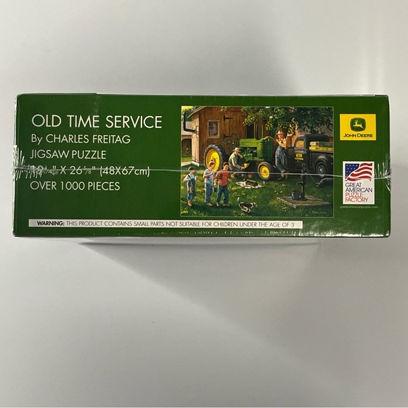 John Deere Puzzle Old Time Service 1000 Piece Jigsaw 19 1/4" X 26 5/8 #8623 New - Picture 6 of 6